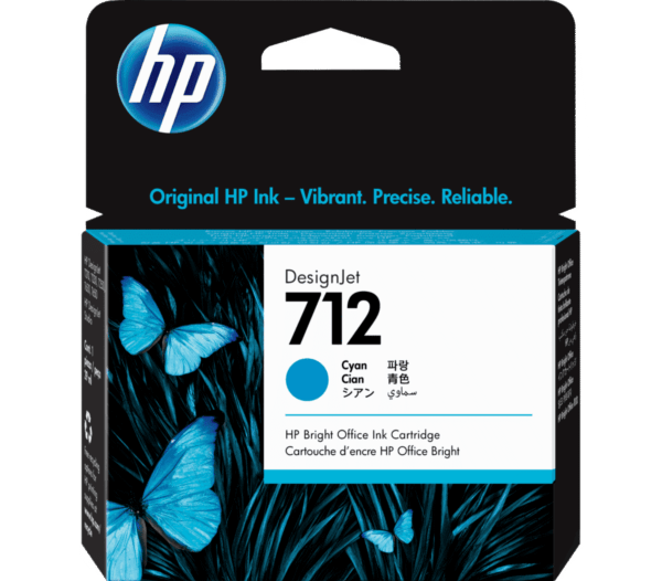 Cartucho de Tinta HP DesignJet 712 Cian de 29 ml