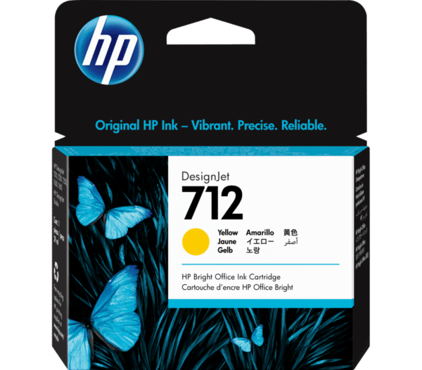 Cartucho de Tinta HP DesignJet 712 Amarillo de 29 ml