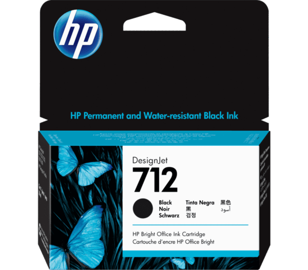 Cartucho de Tinta HP DesignJet 712 Negro de 38 ml