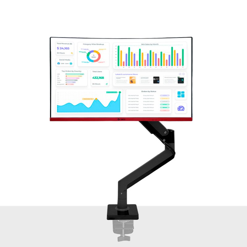 Rack para Monitor de 22” a 35” / Brazo Soporte TEROS TE-7113