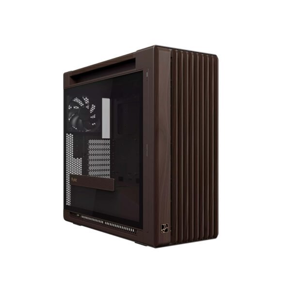Case ASUS ProArt PA602 Wood Edition Retro Brown - Tempered Glass Panel