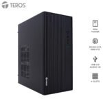 Case TEROS TE-1035S, Mini Tower ATX, 250 W, USB 3.0 / 2.0, audio HD, negro