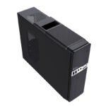 Case Teros TE-1032S, Slim, 250 W, USB 3.2 / USB 2.0, Audio HD, DVD, Negro - Imagen 2