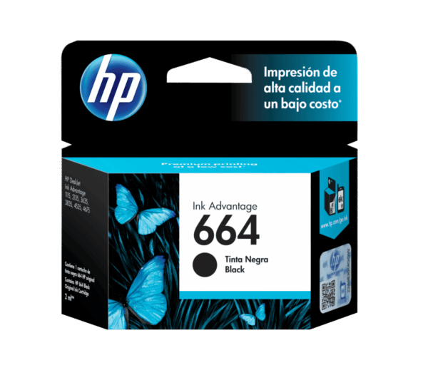 Cartucho de Tinta HP 664 Negra Original