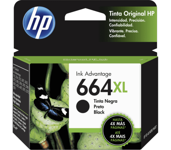 Cartucho de Tinta HP 664XL Negra Original