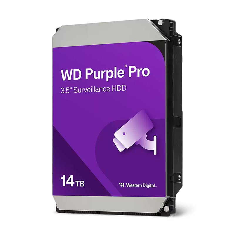 Disco duro Western Digital WD Purple Pro 14TB, SATA 6.0 Gb/s, 512MB Cache, 7200 rpm, 3.5”.