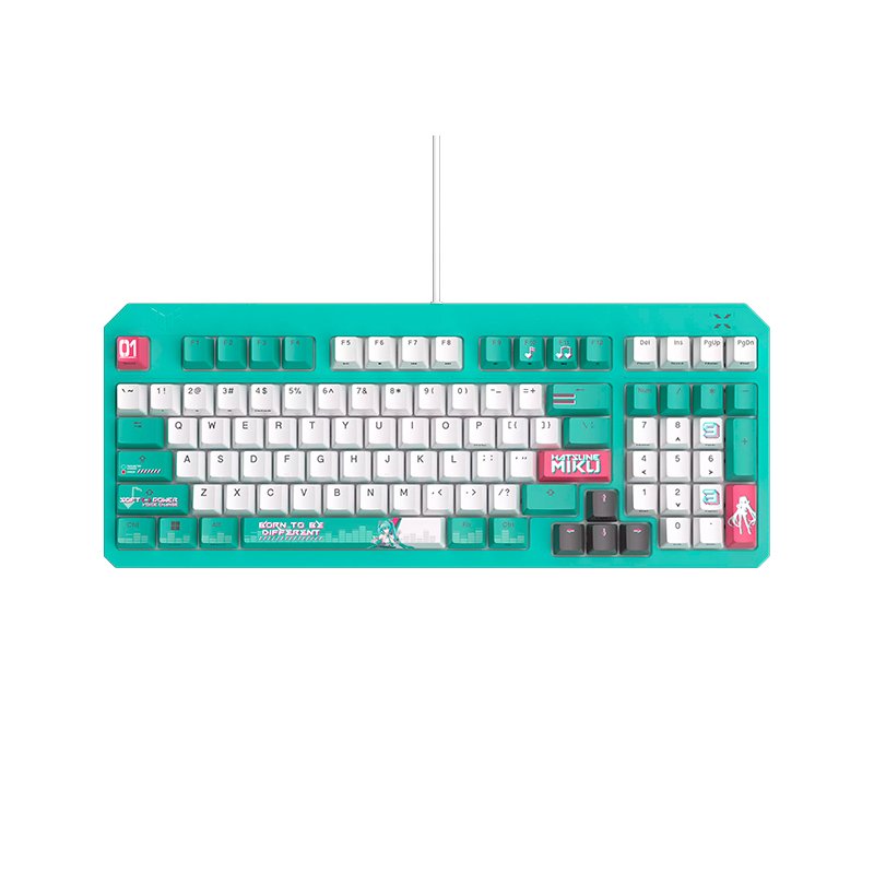 Teclado Asus Tuf Gaming K3 Gen II Hatsune Miku Edition, USB, RGB
