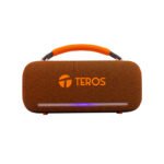 Parlante Inalámbrico Teros Vibes VB-6049, 60W, BT 5.3, 4000 MAH, USB, Luces LED, Orange - Imagen 3