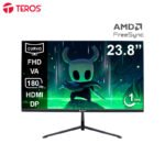 Monitor curvo gaming TEROS TE-2476G 23.8” FHD VA 180Hz 1ms HDMI DP AUDIO OUT negro