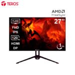 Monitor Plano TEROS TE-2713S, 27” FHD IPS, 120Hz, 1ms, HDMI, DP, Speakers