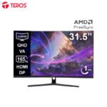 Monitor Curvo Gaming TEROS TE-3217G, 31.5” QHD VA, 165Hz, 1ms, DP, HDMI, Audio Out