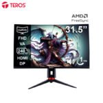 Monitor Curvo Gaming Teros TE-3219G, 31.5” FHD VA, 240 HZ, 1MS, HDMI, DP, Audio Out - Imagen 2