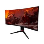 Monitor Curvo Gaming TEROS TE-3411G, 34” WQHD VA, 180 HZ,1ms, HDMI, DP, Audio Out - Imagen 2