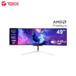 Monitor Curvo Gaming TEROS TE-4920G, 49” QD-OLED, 144Hz HDMI, DP, Audio Out, Parlantes