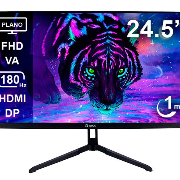 MONITOR TEROS GAMING TE-2475G/ FHD/ 180HZ/ 1MS/ HDMI/ DP/ AUDIO OUT/ 24.5