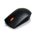 Mouse Lenovo 300, ergonomico, tamaño completo, optico, interfaz USB, color negro.