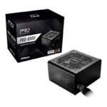 Fuente de alimentación Asrock, 650W, ATX, 80 Plus Bronze.