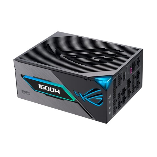Fuente de alimentación ROG THOR 1600W Titanium III, 80 PLUS Titanium, Formato ATX.