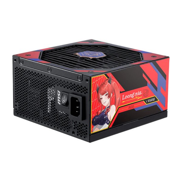Fuente de alimentación MSI A850GLS MLG EDITION, 850W, 80 PLUS Gold, Formato ATX.