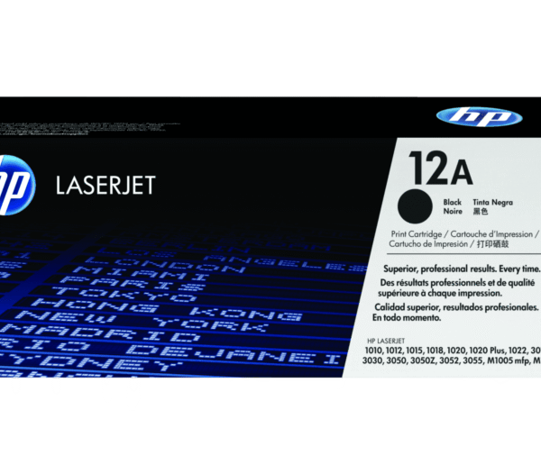 Cartucho de Tóner HP 12A Negro LaserJet Original