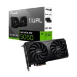 Tarjeta de video ASUS DUAL-RTX5060-O8G-EVO, 8 GB GDDR7, PCIe Gen 5.0