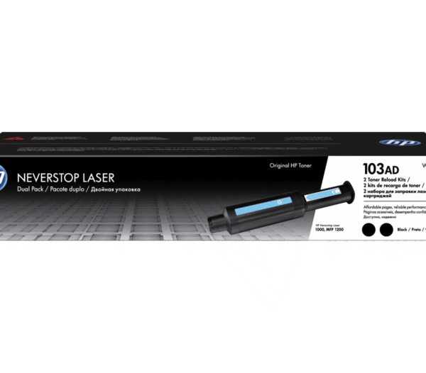 Pack de 2 Kit de Recarga de Tóner HP 103AD Negro Original Laser