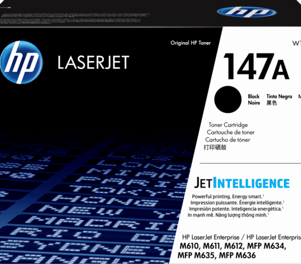 Cartucho de tóner original HP LaserJet 147A negro