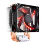 Fan Cooler Master Hyper H410R, Laminas de aluminio y tubos de cobre, CDC 2.0, 12VDC, Rojo.