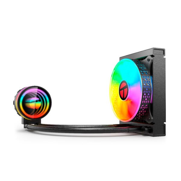 Cooler para procesador Teros TE-8163N, Intel y AMD, TDP 155W Máx, líquida