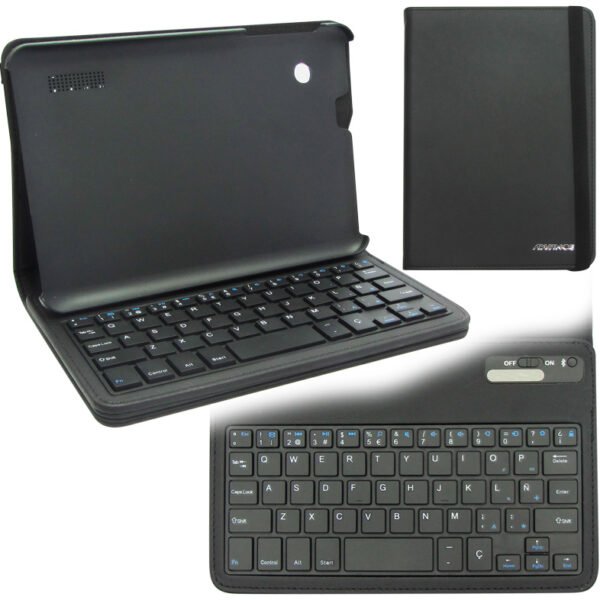 Estuche Advance con teclado Bluetooth, negro.