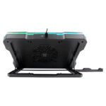Cooler TEROS TE-7133N RGB, compatible con notebooks de 14” hasta 19” - Imagen 2