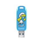 Unidad Flash Sandisk USB SMURFS, 256 GB, USB 3.2 GEN 1,USB-A, Hasta 130 MB/S