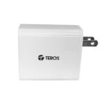 Cargador USB-A USB-C TEROS TE-70207W, GaN, PD 65W, blanco - Imagen 2
