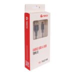 Cable USB TEROS TE-70211W, Tipo A a Tipo C, 3A, 60W Máx, gris - Imagen 3