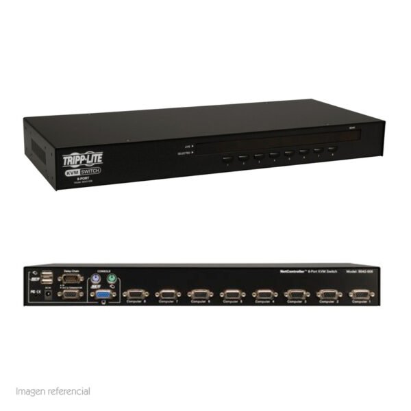 KVM Switch Tripp-Lite, 8 Puertos USB/PS2, Control de 8 ordenadores, Presentación en caja