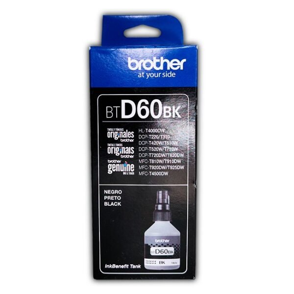 ▷Botella de Tinta Brother BTD60BK para 【 MFC T910dw 】