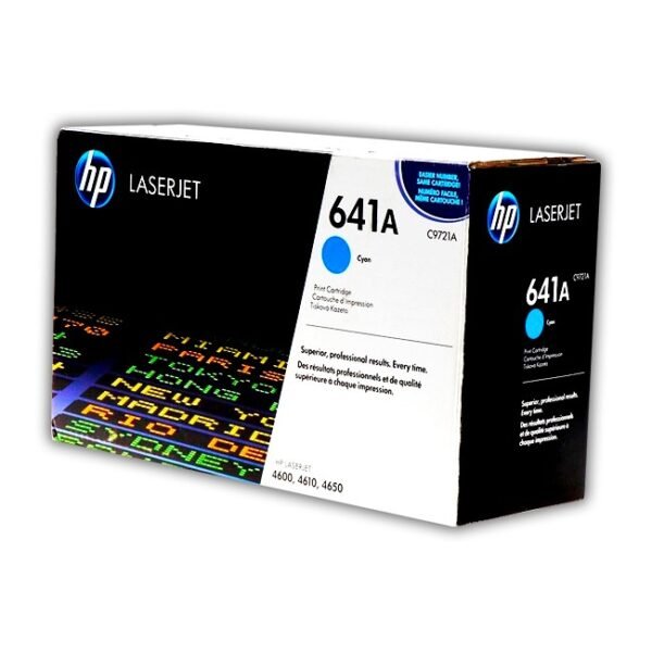 Cartucho de Toner HP C9721A Cyan 641A Original