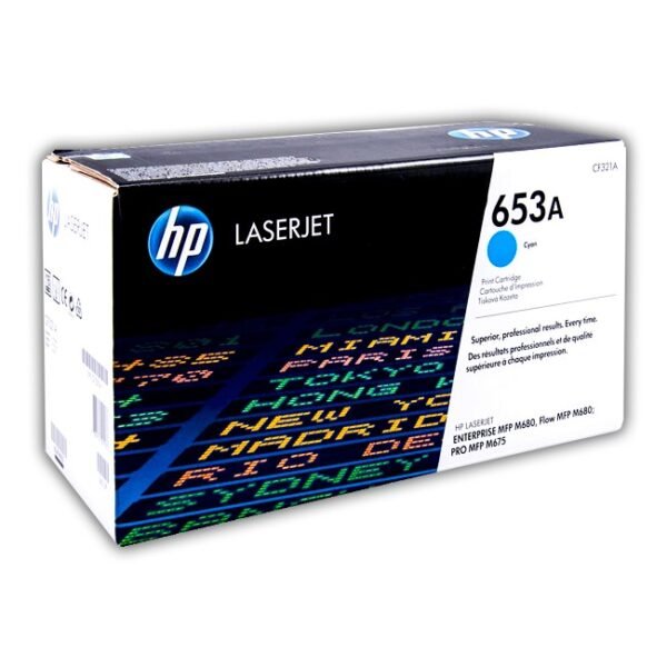 Cartucho de Toner HP CF321A Cyan 653A