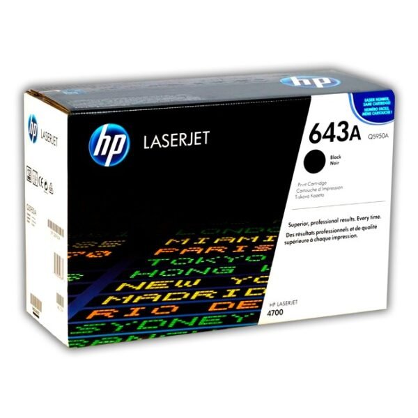 Cartucho de Toner HP Q5950A Negro 643A