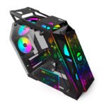 Case gamer TEROS TE-1312G, Mid Tower, USB 3.0 / USB 2.0, audio, ventilador ARGB, negro - Imagen 2