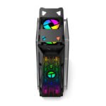 Case gamer TEROS TE-1312G, Mid Tower, USB 3.0 / USB 2.0, audio, ventilador ARGB, negro - Imagen 3
