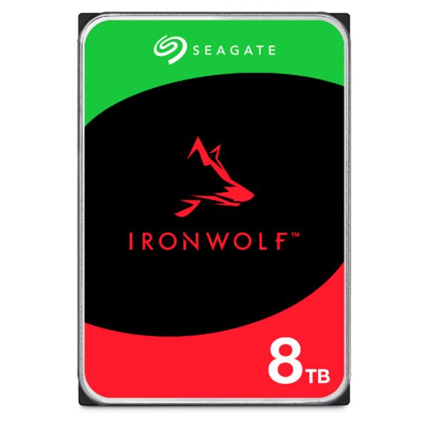 Disco duro Seagate Ironwolf NAS ST8000VN004, 8TB, SATA 6Gb/s, 7200rpm, 256MB Cache, 3.5”.