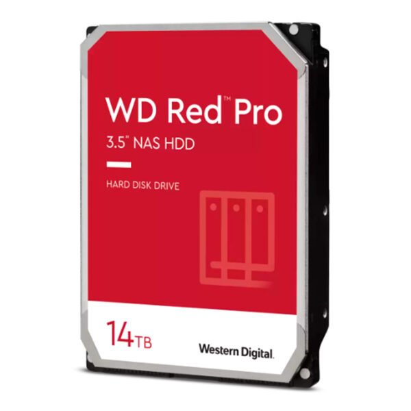 Disco duro Western Digital Red Pro NAS, WD142KFGX 14TB SATA 6Gb/s 7200rpm 3.5” 512MB Cache