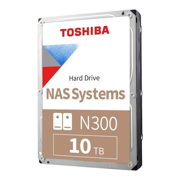Disco duro Toshiba NAS N300, 10TB SATA 6.0Gb/s, 7200rpm, 512MB Cache, 3.5”.