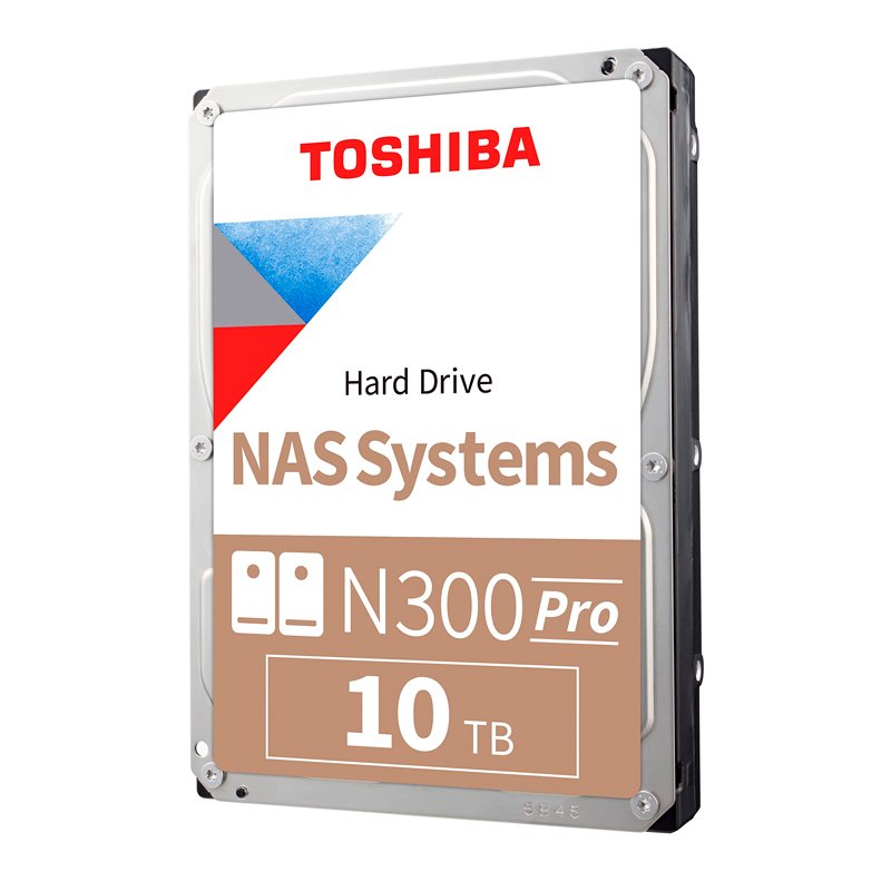 Disco duro Toshiba N300 PRO NAS, 10TB, SATA 6.0Gb/s, 7200rpm, 512MB Cache, 3.5”.