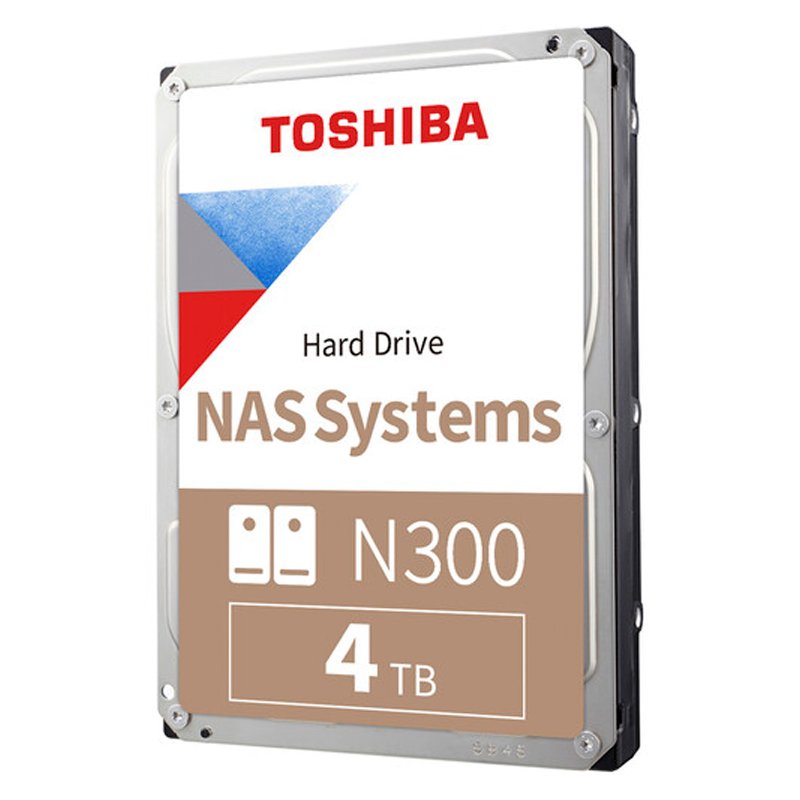Disco duro Toshiba N300 NAS, 4TB, SATA 6.0Gb/s, 7200rpm, 512MB Cache, 3.5”.