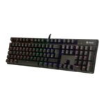 Teclado mecánico TE-4068G, retroiluminación rainbow, USB 2.0, español, color negro - Imagen 2