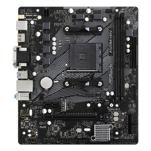 Motherboard ASROCK A520M-HDV, Chipset AMD A520, Socket AMD AM4, mATX