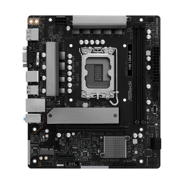 Motherboard ASROCK H810M-X, Chipset Intel H810, LGA 1851, 1xVGA, 1xHDMI, 1xDP, mATX