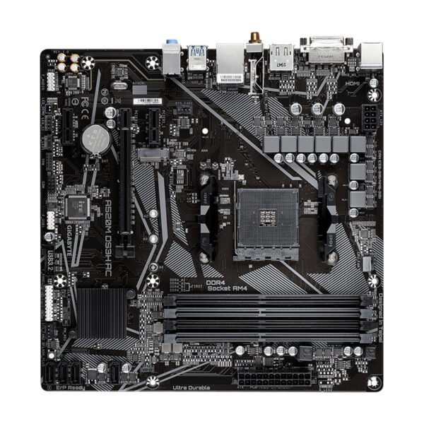 Motherboard Gigabyte A520M DS3H AC, AM4, DDR4, DVI-D, HDMI, DP, Micro-ATX